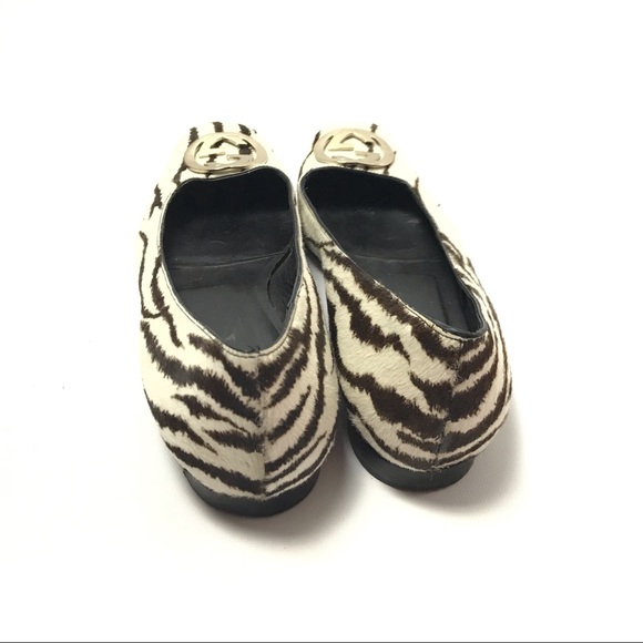 Gucci Zebra Flats Size 10.5/9.5B Animal Skin - Picture 5 of 7